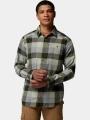 Columbia Cornell Woods Flannel Long Sleeve Shirt férfi hosszú ujjú ing zöld színben 1