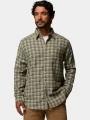 Columbia Cornell Woods Flannel Long Sleeve Shirt férfi hosszú ujjú ing zöld színben 1