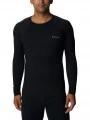 Columbia Heavyweight Stretch Long Sleeve Top férfi aláöltöző felső fekete színben 1