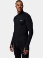 Columbia Midweight Stretch Long Sleeve Half Zip férfi aláöltöző felső fekete színben 1