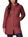 Columbia Delta Ridge Long Down Jacket női pehelykabát piros színben 1
