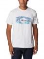 Columbia Men'S Sun Trek Short Sleeve Graphic Tee férfi rövid ujjú sport póló fehér színben 1