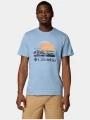 Columbia Path Lake Graphic Tee II férfi rövid ujjú póló kék színben 1