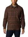 Columbia Cornell Woods Fleece Lined Flannel férfi hosszú ujjú ing barna színben 1