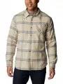 Columbia Cornell Woods Fleece Lined Flannel férfi hosszú ujjú ing homok színben 1
