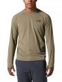 Mountain Hardwear Crater Lake Long Sleeve Crew férfi hosszú ujjú póló zöld színben 1