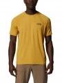 Mountain Hardwear Crater Lake Short Sleeve férfi rövid ujjú sport póló sárga színben 1