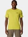 Mountain Hardwear Crater Lake Short Sleeve férfi rövid ujjú sport póló zöld színben 1
