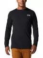 Mountain Hardwear MHW Back Logo Long Sleeve férfi hosszú ujjú póló fekete színben 1