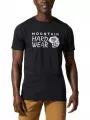 Mountain Hardwear MHW Logo Short Sleeve férfi rövid ujjú póló fekete színben 1