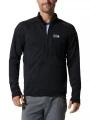 Mountain Hardwear Polartec Power Grid Half Zip Jacket férfi polár pulóver fekete színben 1