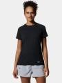 Mountain Hardwear Crater Lake Short Sleeve női rövid ujjú sport póló fekete színben 1