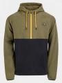 Fundango Carlos Fleece Pullover férfi kapucnis pulóver zöld színben 1