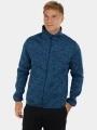 Fundango Cruz Knit Fleece Jacket férfi polár pulóver sötétkék színben 1