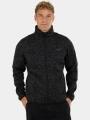 Fundango Cruz Knit Fleece Jacket férfi polár pulóver szürke színben 1