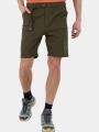 Fundango Elkford Cargo Trekking Shorts férfi oldalzsebes túra rövidnadrág zöld színben 1