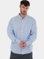 Fundango Ronan Shirt férfi hosszú ujjú ing kék színben 1