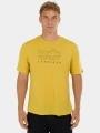 Fundango Wanaka Merino T-shirt férfi rövid ujjú póló sárga színben 1