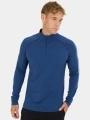 Fundango Temuka Merino Halfzip férfi aláöltöző felső kék színben 1