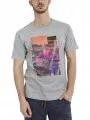 Fundango Basic T Logo-9 T-shirt férfi rövid ujjú póló szürke színben 1