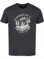 Fundango Basic - T Logo-2 T-shirt bagossy rövid ujjú póló fekete színben 1