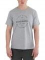 Fundango Basic - T Logo-4 T-shirt férfi rövid ujjú póló szürke színben 1
