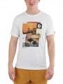 Fundango Basic - T Logo-9 T-shirt férfi rövid ujjú póló fehér színben 1