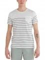 Fundango Jaggy Pocket T-shirt férfi rövid ujjú póló fehér színben 1