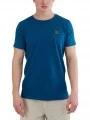 Fundango Jaggy Structured T-Shirt férfi rövid ujjú póló kék színben 1