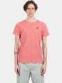Fundango Jaggy Structured T-shirt férfi rövid ujjú póló rózsaszín színben 1