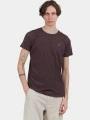 Fundango Jaggy Structured T-shirt férfi rövid ujjú póló piros színben 1