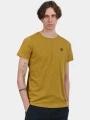 Fundango Jaggy Structured T-shirt férfi rövid ujjú póló oliva színben 1
