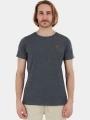 Fundango Jaggy Structured T-shirt férfi rövid ujjú póló szürke színben 1