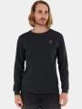 Fundango Justin Longsleeve T-shirt férfi hosszú ujjú póló fekete színben 1