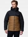 Columbia Powder Lite II Hooded Jacket férfi steppelt átmeneti kabát oliva színben 1