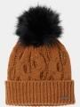 Columbia Boundless Days Cable Knit Pom Beanie női bojtos sapka barna színben 1