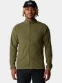 Mountain Hardwear Microchill Full Zip Jacket férfi polár pulóver oliva színben 1