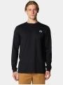 Mountain Hardwear Tri-Color Bolt Long Sleeve férfi hosszú ujjú póló fekete színben 1