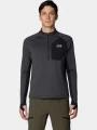 Mountain Hardwear Up First™ Tech Fleece Quarter Zip férfi pulóver szürke színben 1