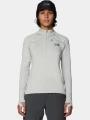 Mountain Hardwear Up First™ Tech Fleece Quarter Zip női polár pulóver szürke színben 1