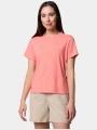 Columbia Sun Trek Short Sleeve II női rövid ujjú sport póló rózsaszín színben 1