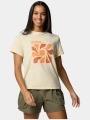 Columbia Sun Trek Graphic Short Sleeve III női rövid ujjú sport póló sárga színben 1