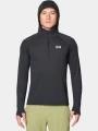 Mountain Hardwear Crater Lake™ Heavyweight Half Zip Hoody férfi kapucnis pulóver fekete színben 1