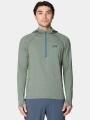 Mountain Hardwear Crater Lake™ Heavyweight Half Zip Hoody férfi kapucnis pulóver zöld színben 1