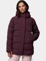 Columbia Amaze Puff Mid Hooded Jacket női pehelykabát bordó színben 1