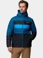 Columbia Powder Pass Hooded Jacket férfi steppelt átmeneti kabát kék színben 1