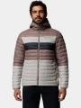 Columbia Powder Pass Hooded Jacket férfi steppelt átmeneti kabát szürke színben 1