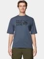 Mountain Hardwear MHW Logo Short Sleeve férfi rövid ujjú póló kék színben 1