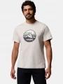 Columbia CSC Seasonal Graphic Tee férfi rövid ujjú póló homok színben 1