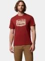 Columbia CSC Seasonal Graphic Tee férfi rövid ujjú póló piros színben 1